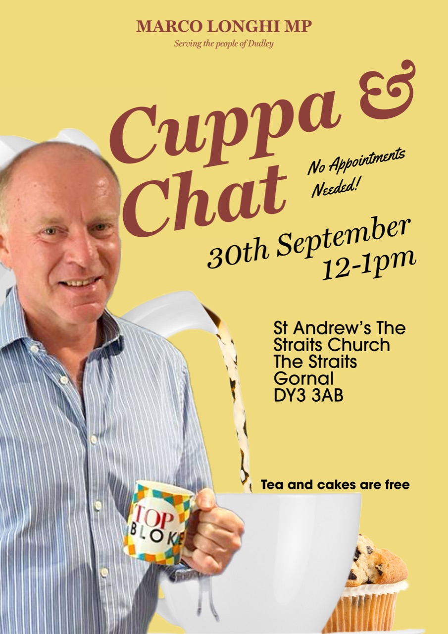 Cuppa and chat poster