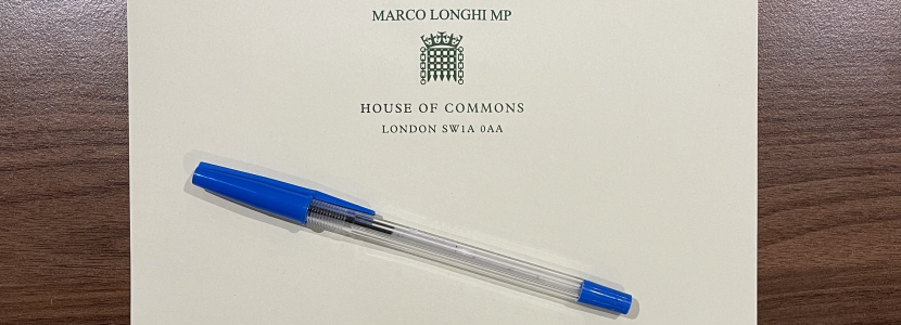 Marco Longhi MP Letter